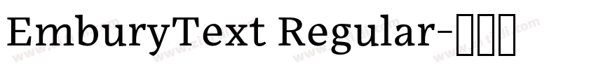 EmburyText Regular字体转换